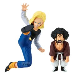 Dragon Ball Z Match Makers PVC Statue Android 18 11 cm Vs. Mr. Satan 8 cm