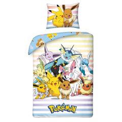 Pokémon Duvet Set Pikachu, Eevee & Friends 135 x 200 cm / 80 x 80 cm           