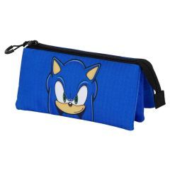 Sonic - The Hedgehog Triple Pencil case SEGA Sight Blue