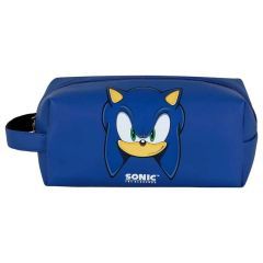 Sonic - The Hedgehog Plus Brick Travel Toiletry Bag SEGA Sight Blue