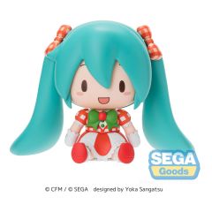 Character Vocal Series 01: Hatsune Miku Fuwa Petit Chibi Figure Hatsune Miku x Love and Berry Dress Up and Dance! Lovely Strawberry 8 cm         