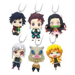 Demon Slayer: Kimetsu no Yaiba Swing Danglers Keychains 3 cm Mystery Capsule Display (12)