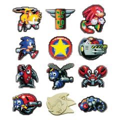 Sonic The Hedgehog Mystery Pin Badges Blind Box Display (12)