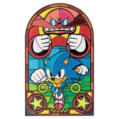 Sonic The Hedgehog Ingot Stained Glass Window Style 60 cm