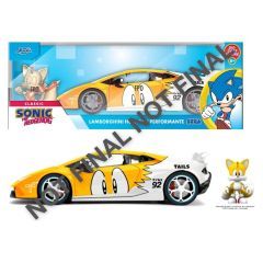 Sonic Diecast Vehicle 1:24 Tails Lamborghini Huracan 19 cm