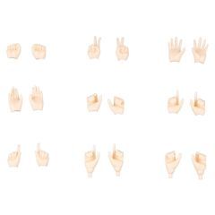 Megami Device M.S.G 09 Accessory Set 1/1 Hand Set Skin Color A