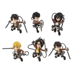 Attack on Titan Tobimas Mini Figures Pack of 6 (with gift)