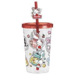 Hello Kitty and Friends Tumbler with Straw American Diner Version