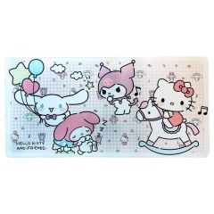 Sanrio Pink Black Party Series XXL Mousepad Hello Kitty & Friends Infant Style